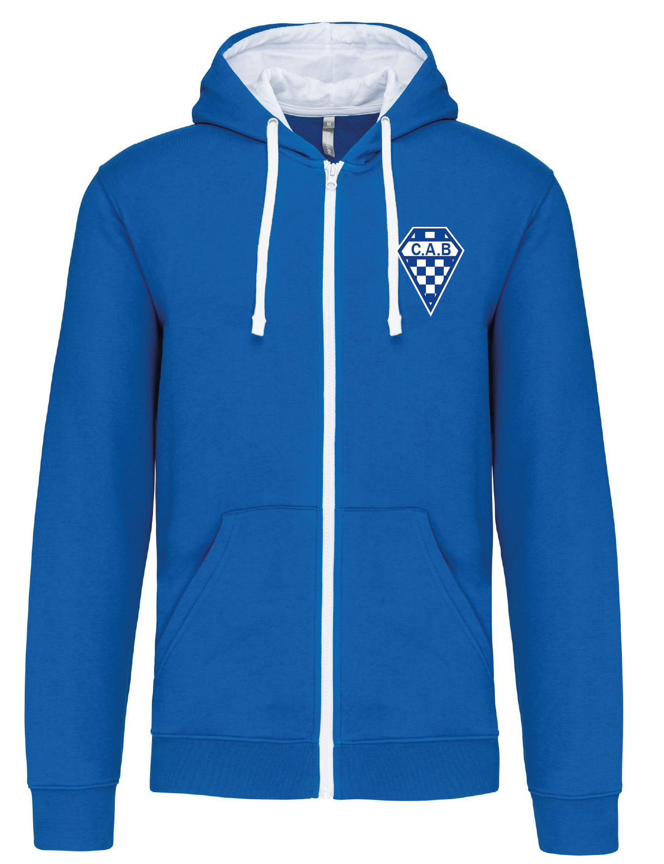 Sweat Bicolore Capuche zippé Enfant.