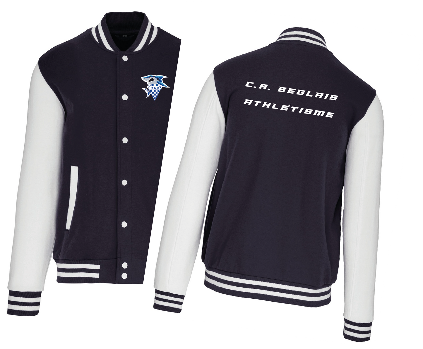 Blouson SHARKY molleton teddy Unisexe. CA Béglais