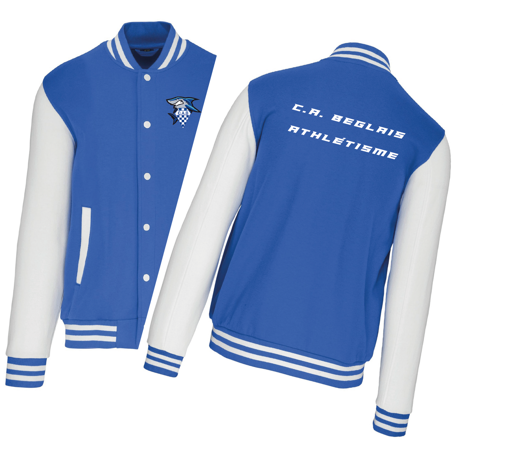 Blouson SHARKY molleton teddy Unisexe. CA Béglais