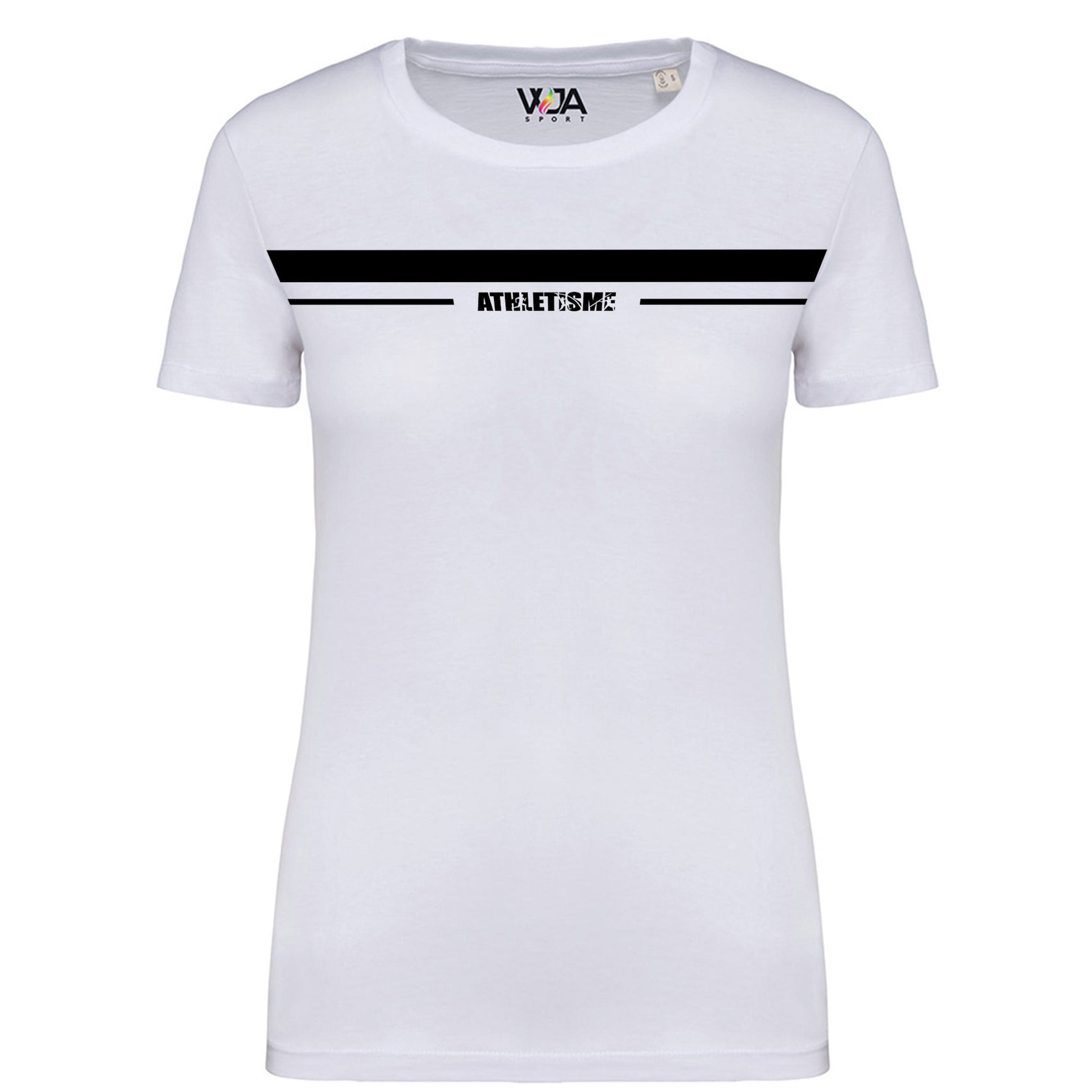 T-shirt Femme Bio Athlé Bande Noir