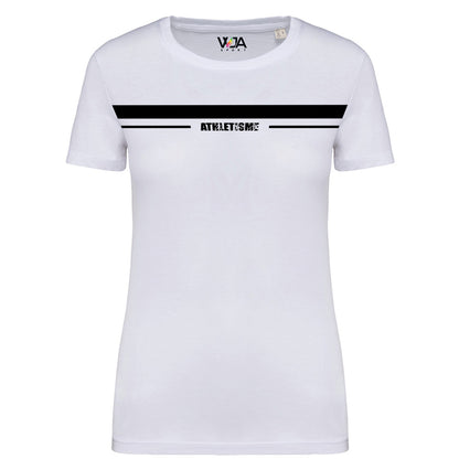 T-shirt Femme Bio Athlé Bande Noir