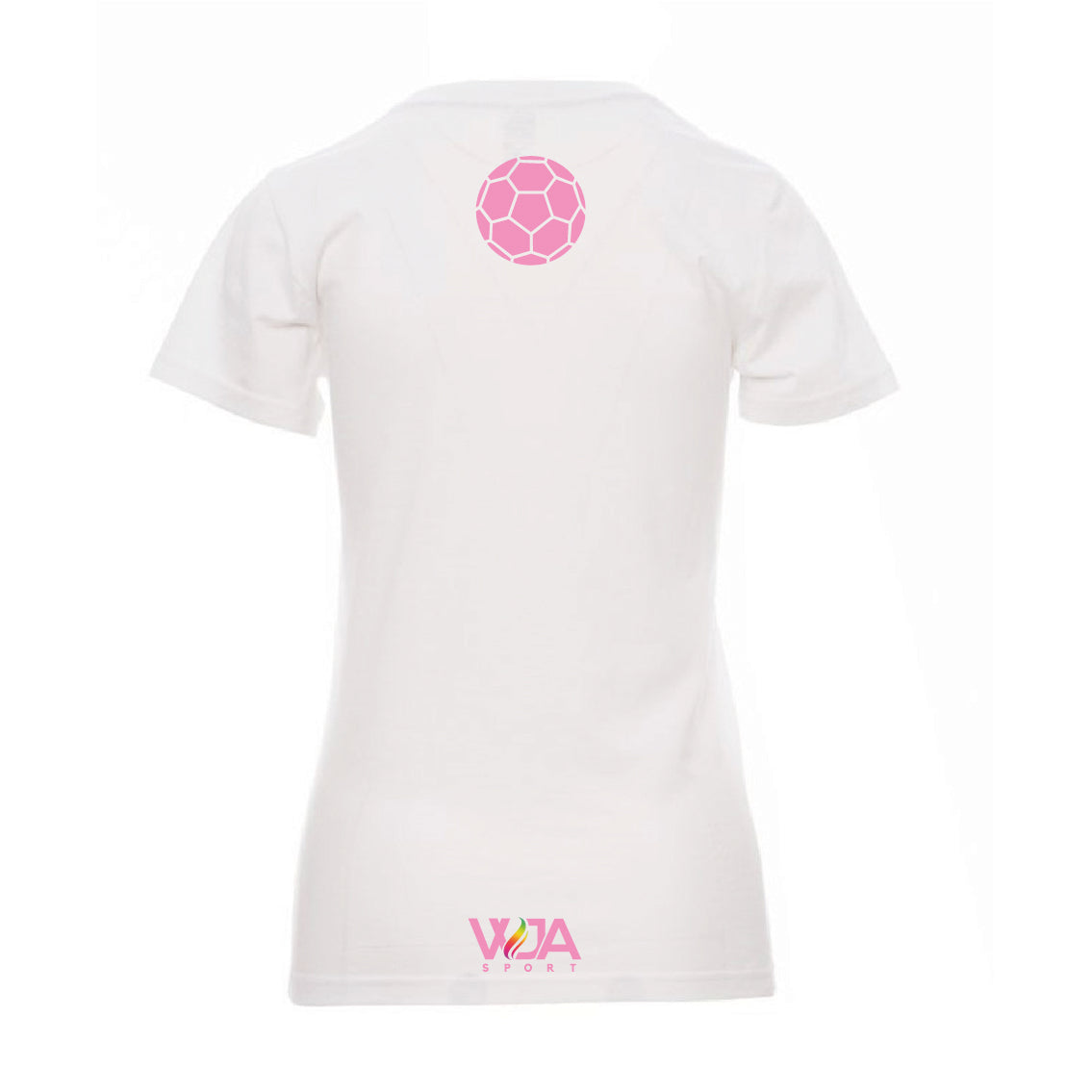 T-shirt Fem. " JE SUIS HANDBALLEUSE " Rose