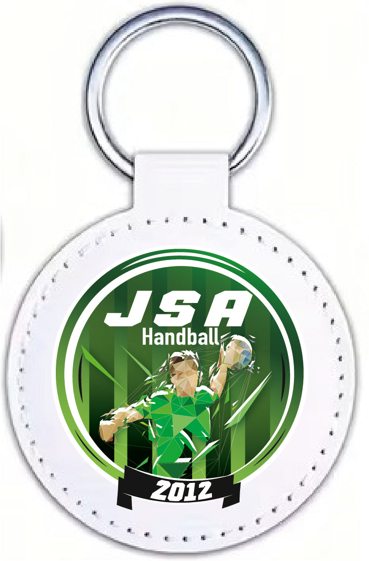Porte-clés en cuir Handball