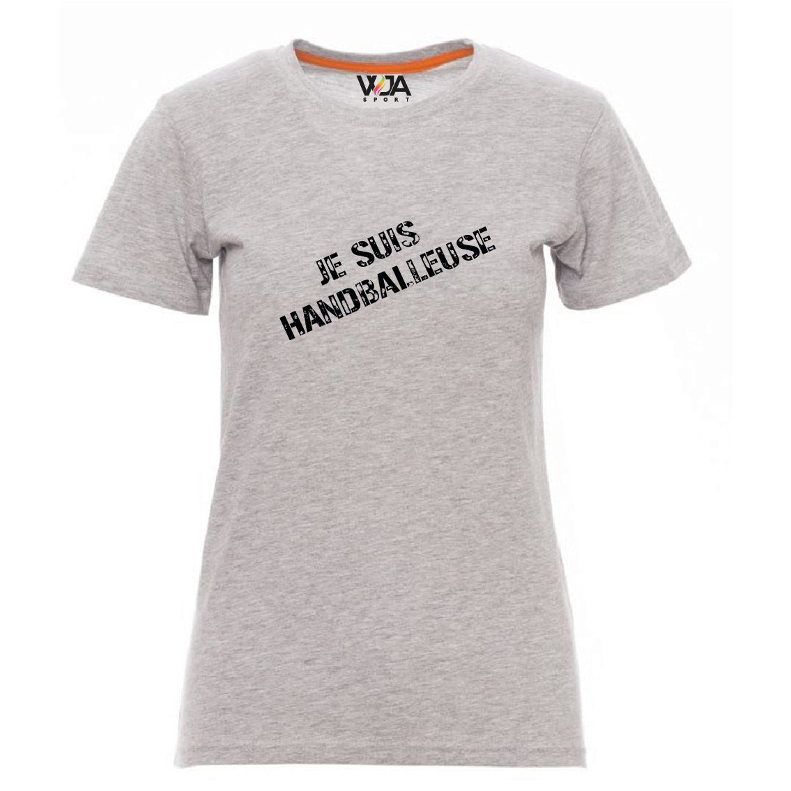 T-shirt Fem. " JE SUIS HANDBALLEUSE " Noir