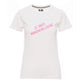 T-shirt Fem. " JE SUIS HANDBALLEUSE " Rose