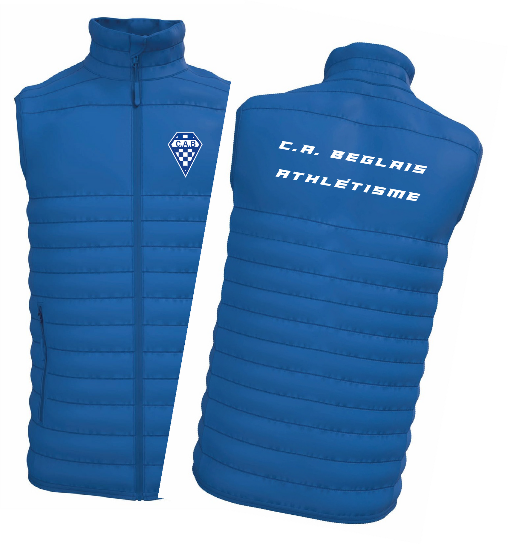 Doudoune matelassée Unisexe. Sans manches  CA Béglais