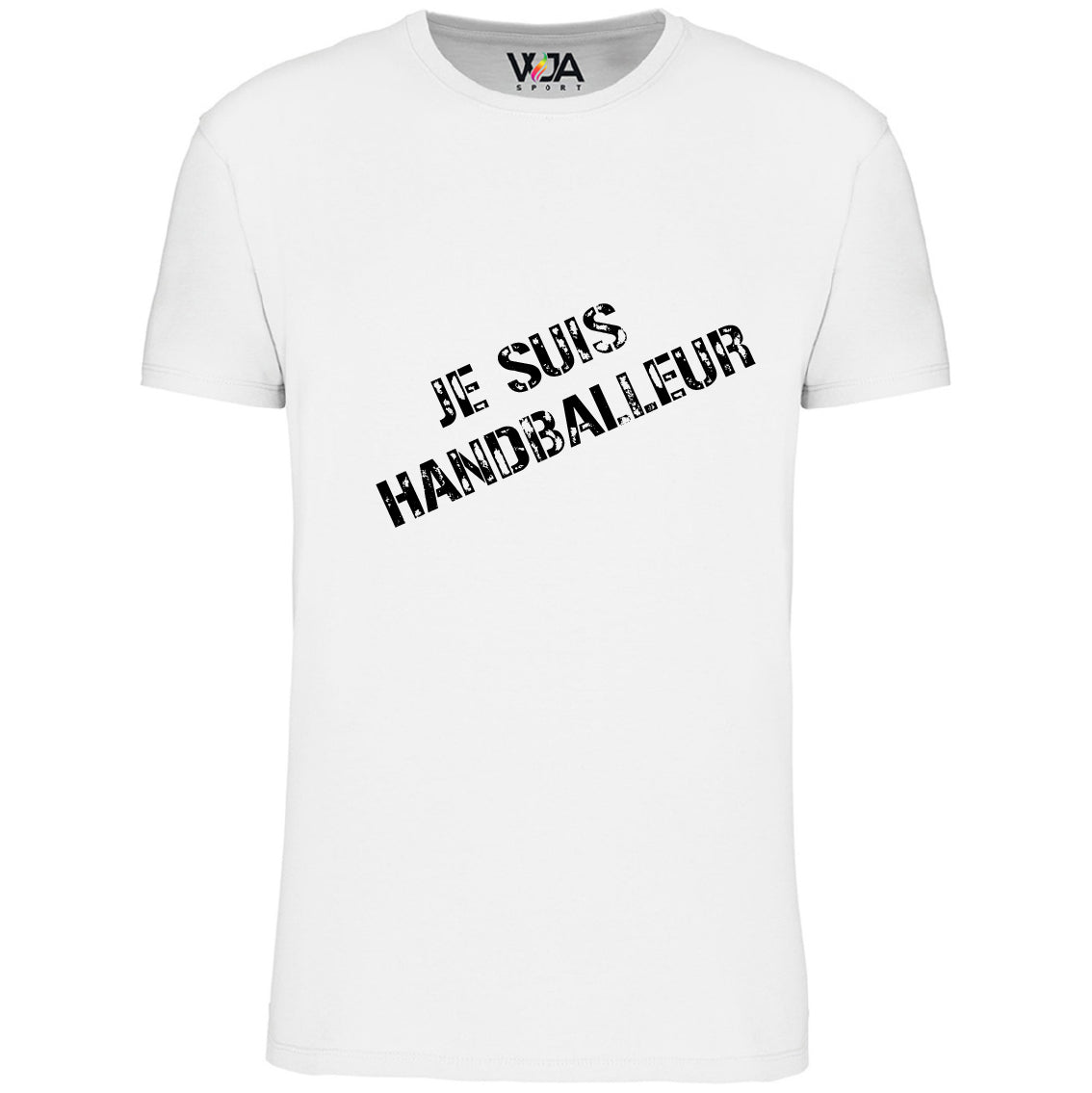 T-shirt Bio Hom " JE SUIS HANDBALLEUR " Blanc