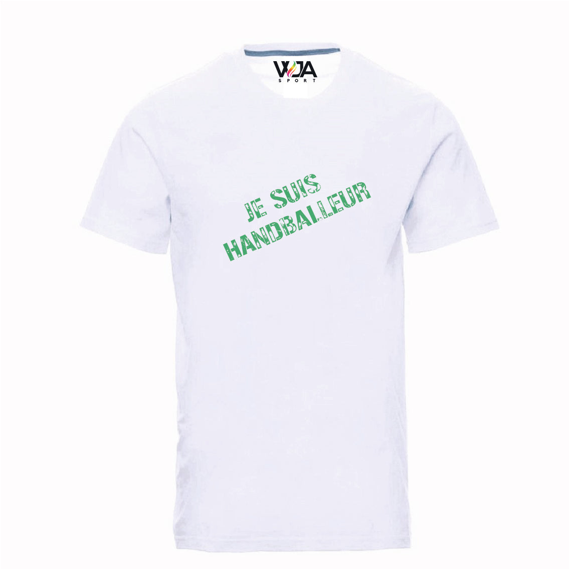 T-shirt Hom. " JE SUIS HANDBALLEUR " Vert