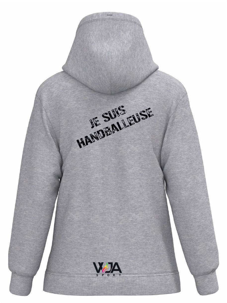 Sweat à capuche Hom " JE SUIS HANDBALLEUSE "