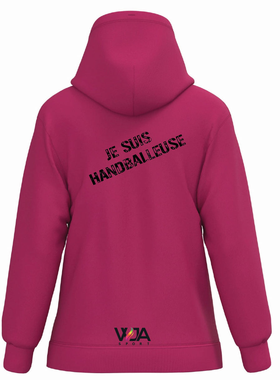 Sweat à capuche Hom " JE SUIS HANDBALLEUSE "