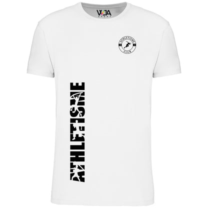 T-shirt Blanc Enfant Bio Athlé Combo Noir