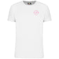 T-shirt Blanc Enfant Bio Athlé Cœur Rose