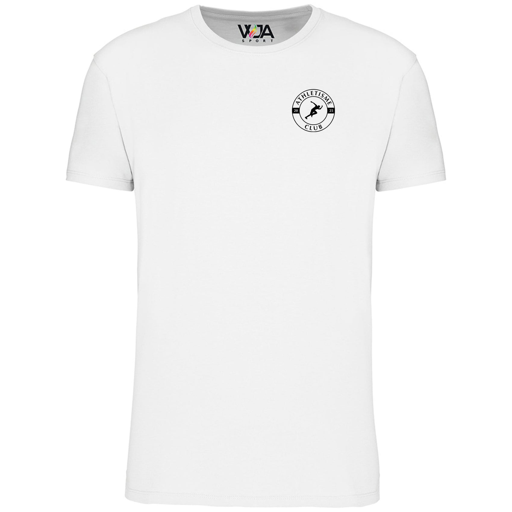 T-shirt Blanc Homme Bio Athlé Cœur Noir