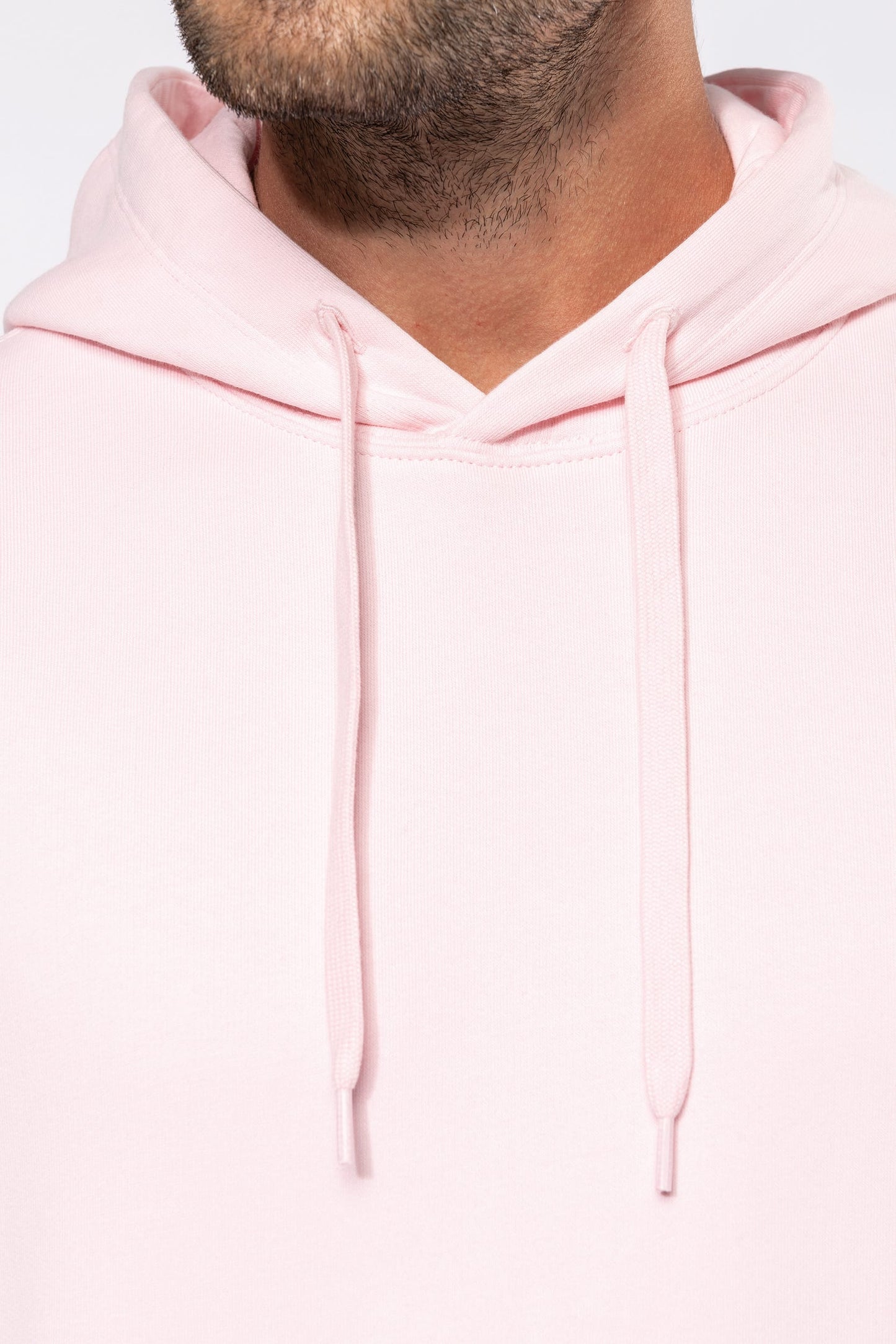 Sweat Capuche Blanc Homme Bio Athlé Cœur Noir