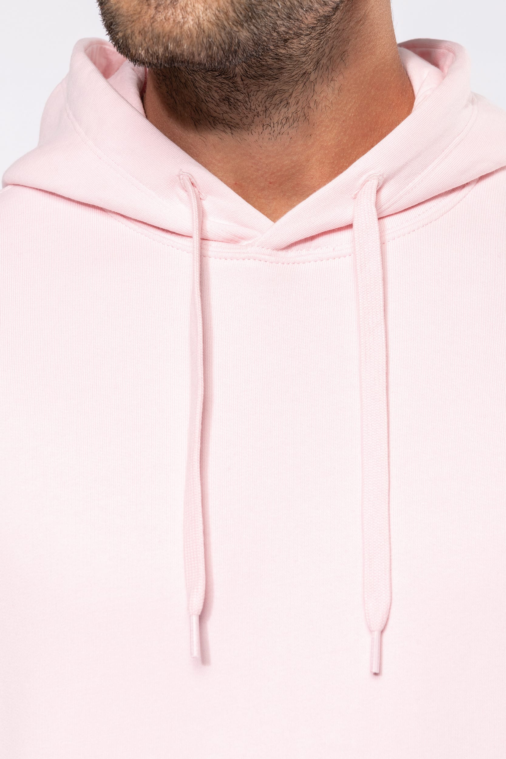 Sweat Capuche Blanc Homme Bio Athlé Cœur Noir