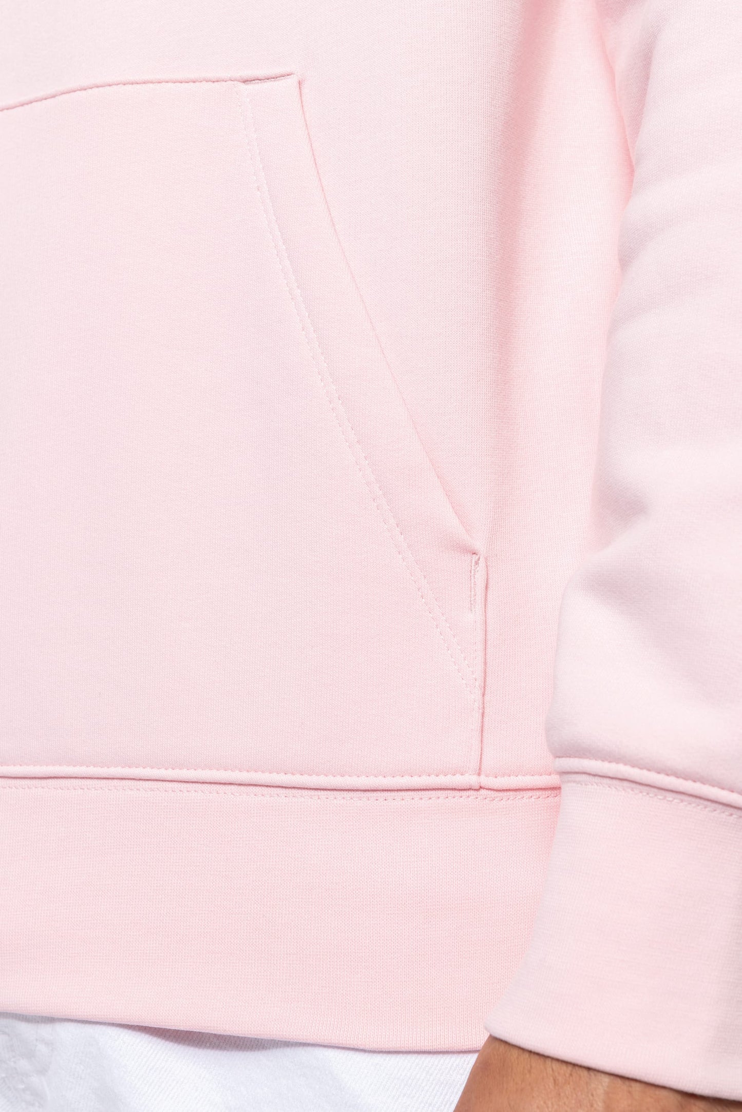 Sweat Capuche Blanc Homme Bio Athlé Cœur Noir