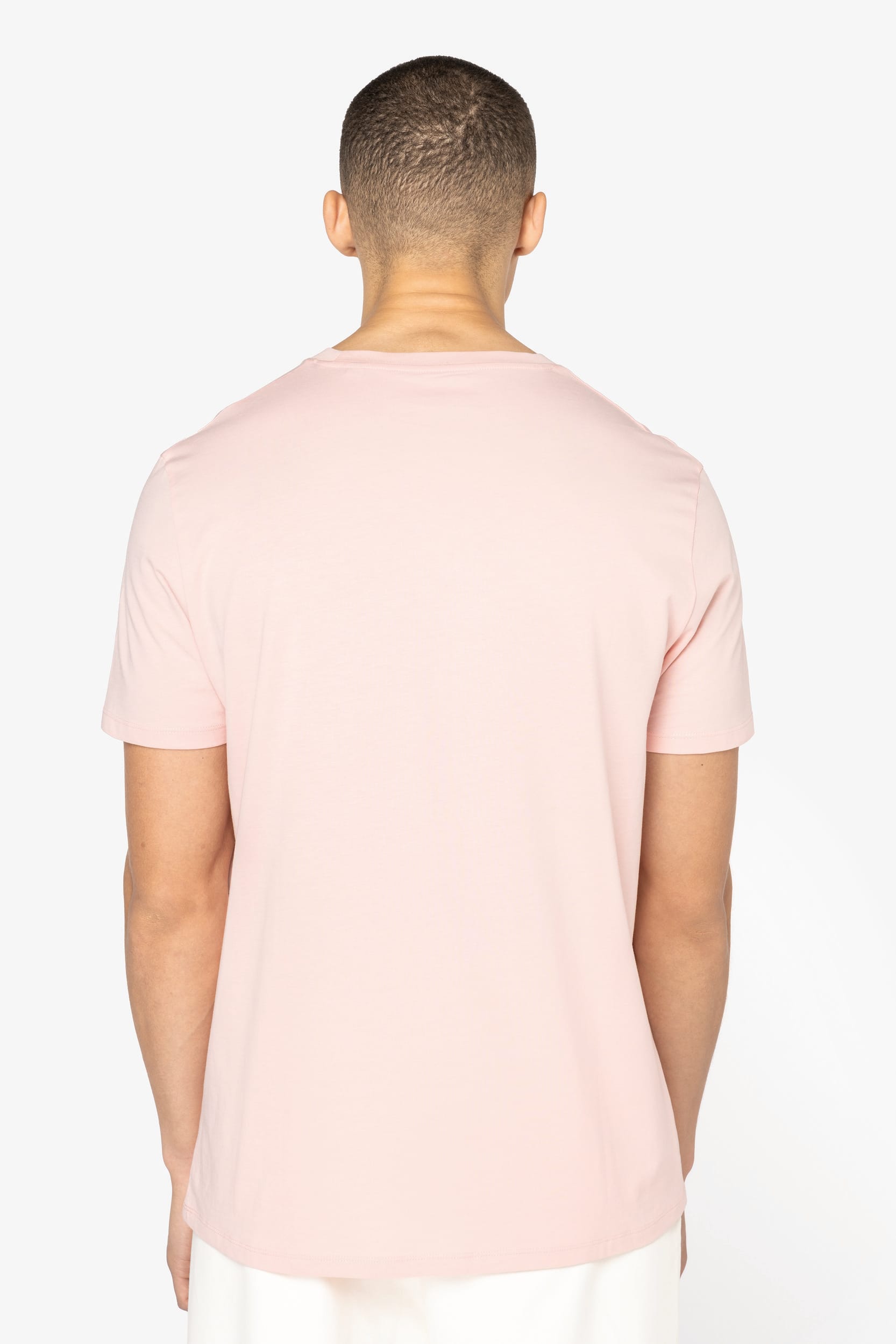 T-shirt Blanc Homme Bio Athlé Combo Rose