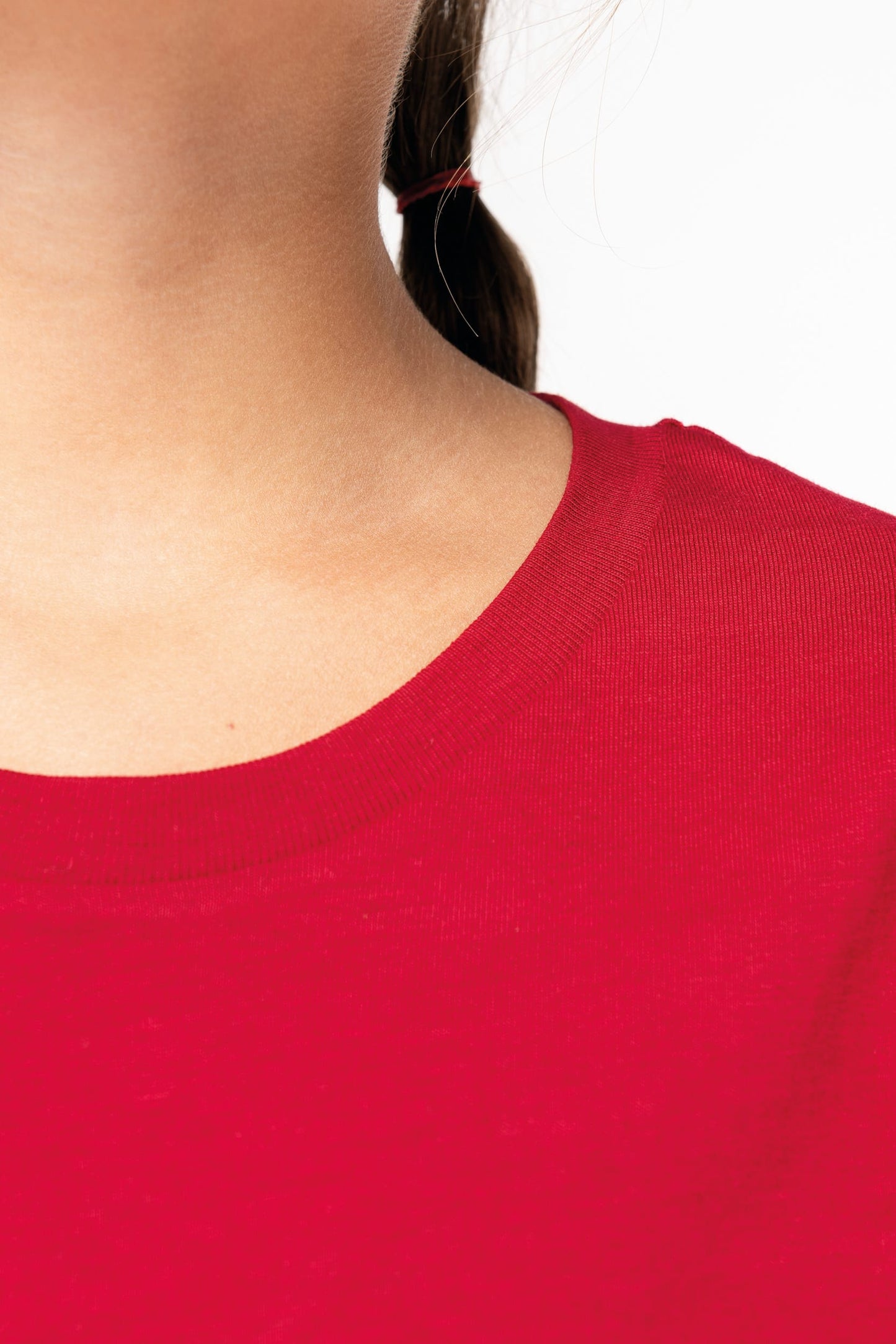 T-shirt Blanc Enfant Bio Athlé Cœur Rose