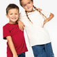 T-shirt Blanc Enfant Bio Athlé Cœur Rose