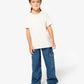 T-shirt Blanc Enfant Bio Athlé Cœur Rose