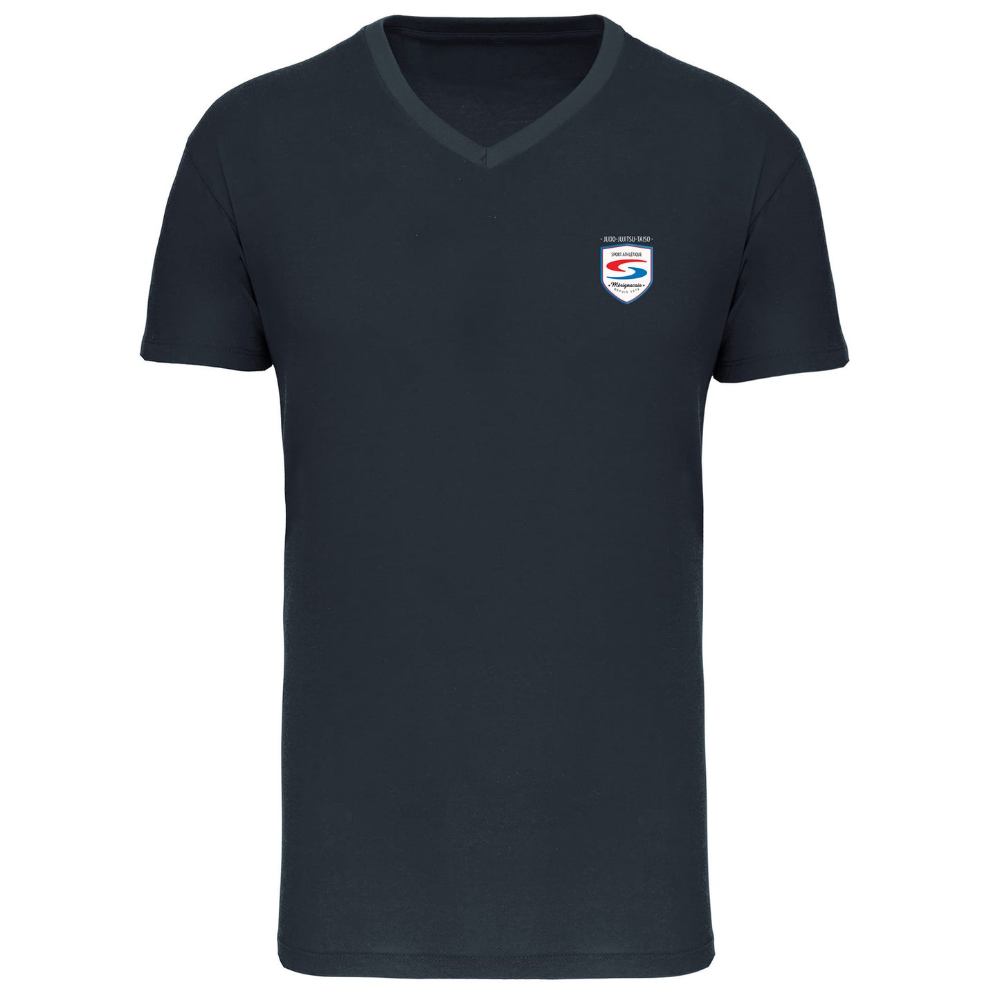 T-shirt Col V Hom. 100 % Coton