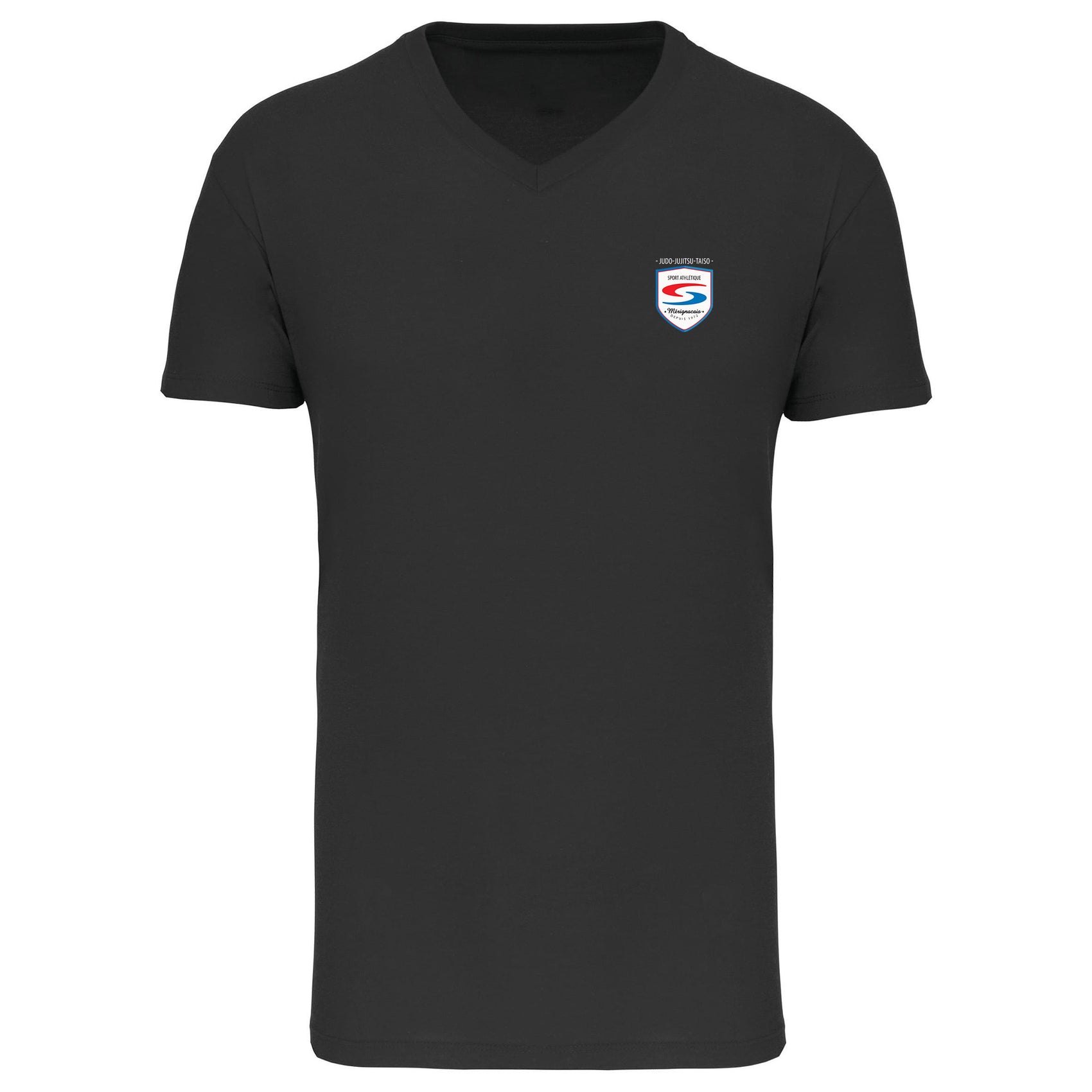 T-shirt Col V Hom. 100 % Coton
