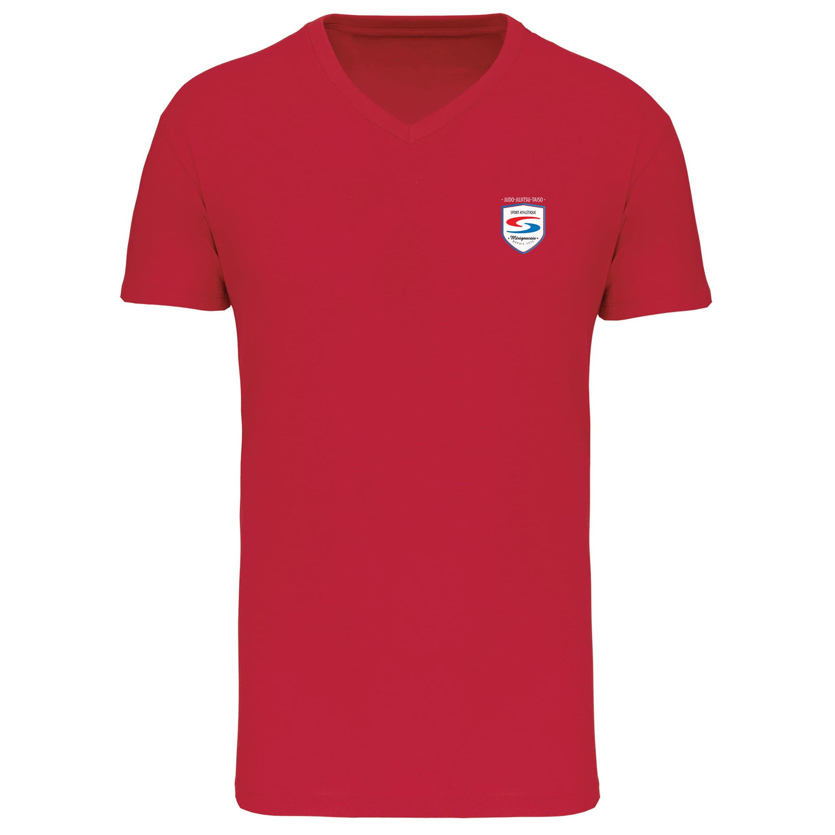 T-shirt Col V Hom. 100 % Coton